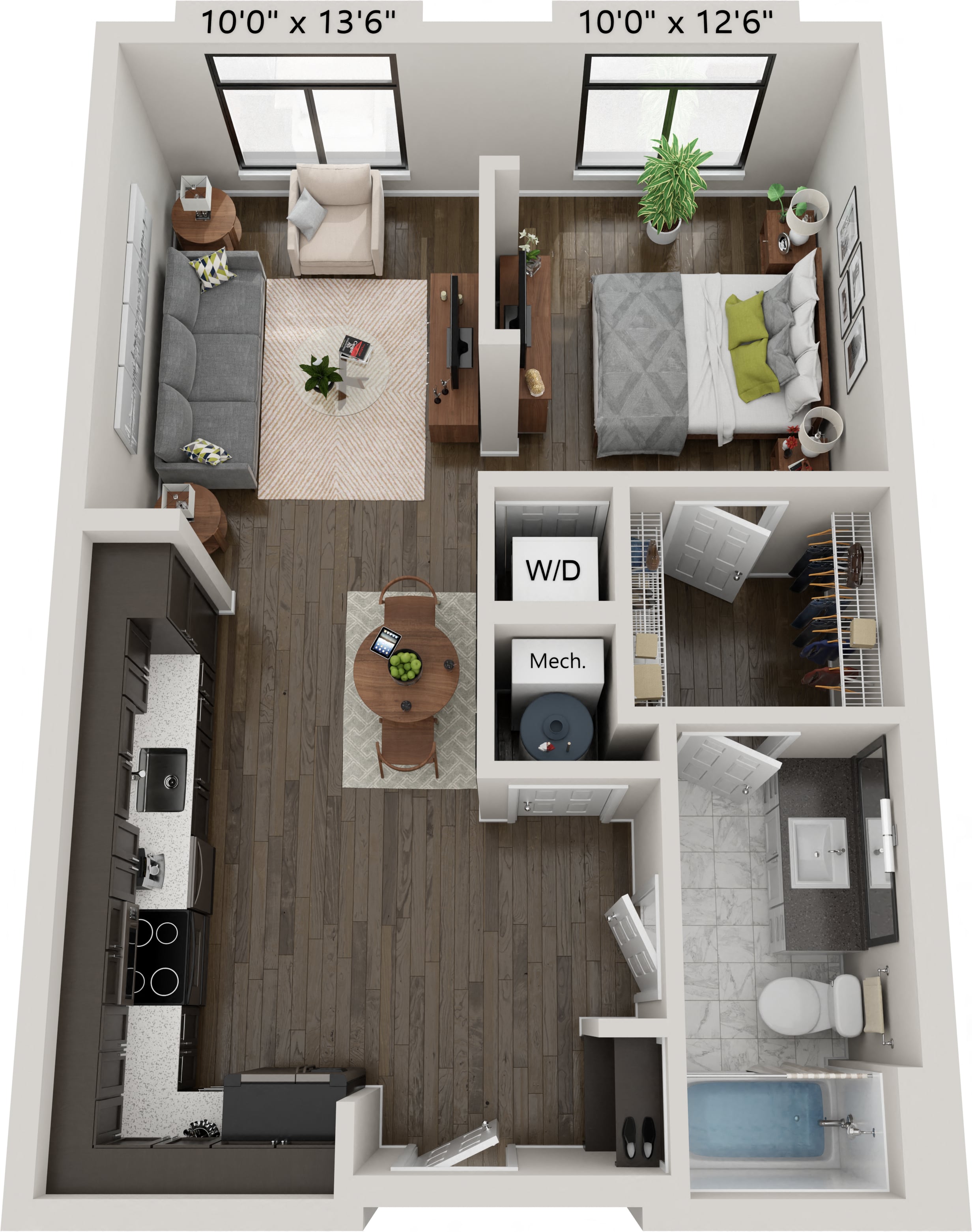 E1 floor plan